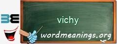 WordMeaning blackboard for vichy